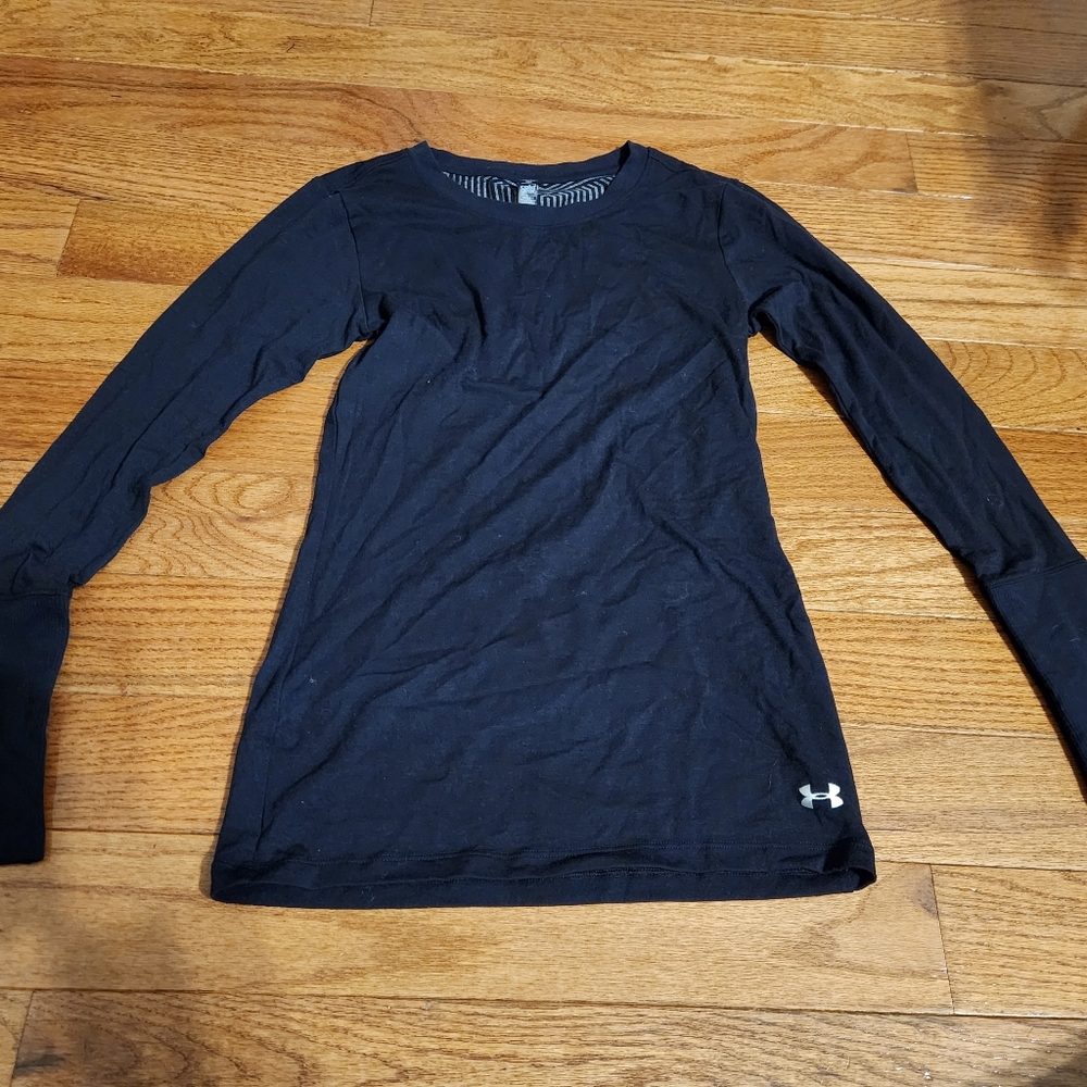 Under Armour Black Long Sleeve Shirt Cold  Gear XS